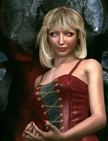 Diva en cuir rouge